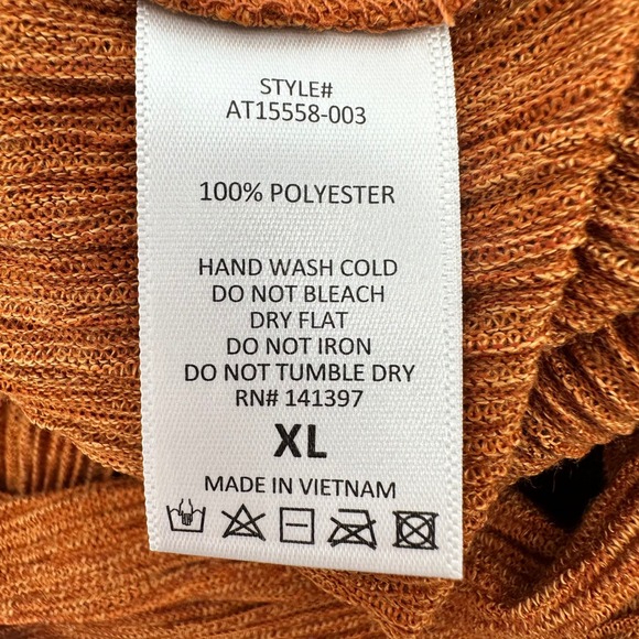 ASTR the LABEL Plisse Ribbed Wrap
Crinkled Button Top Rust Size XL - Picture 11 of 11